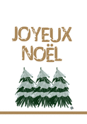 Joyeux Noël minimaliste avec sapins stylisés